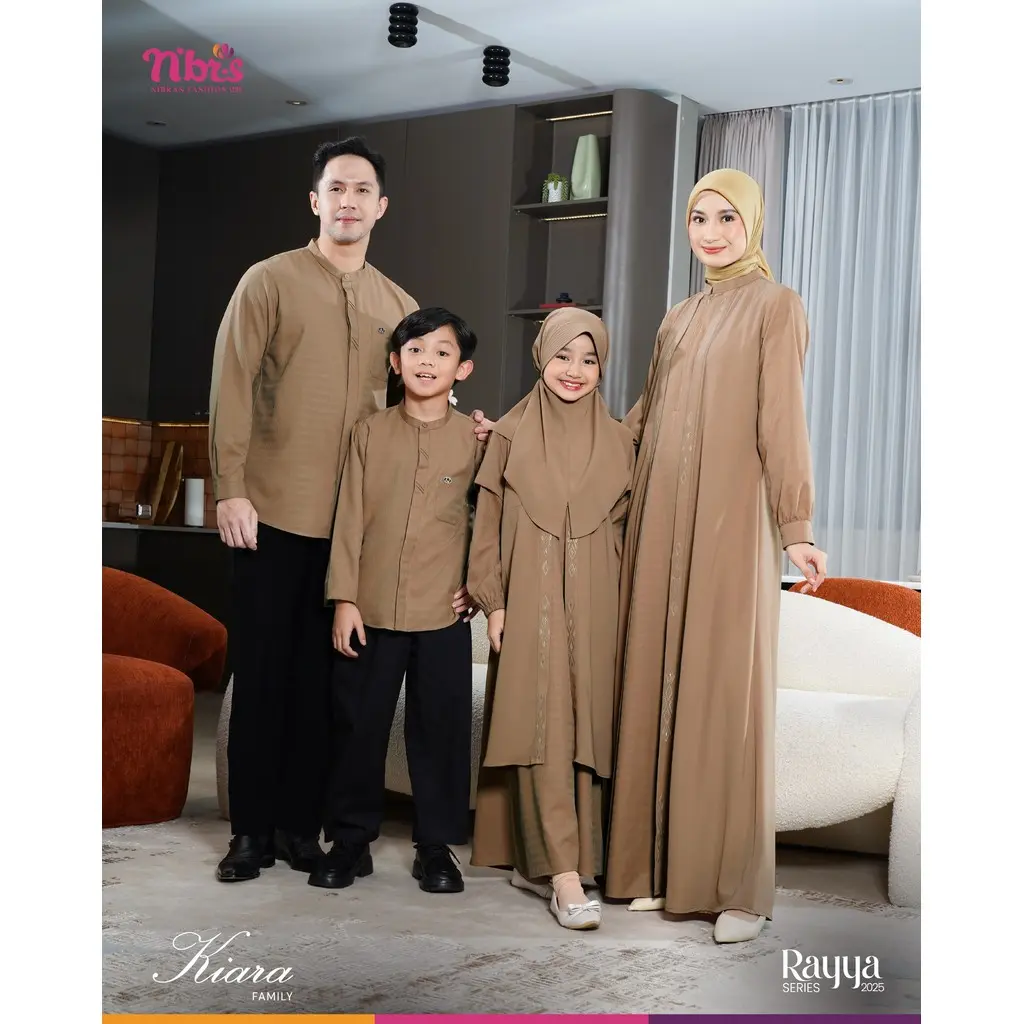NBRS Sarimbit Nibras Terbaru Rayya Series 2025 Kiara Toasted Nut Sarimbit Kiara
