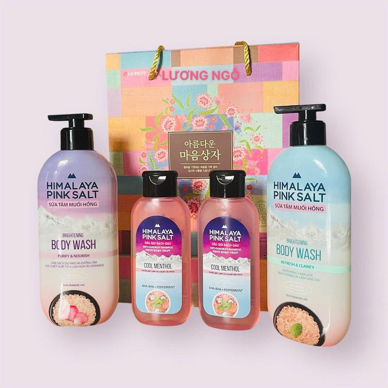 Sét 4 món 1400ml Sét sữa tắm + dầu gội cao cấp HYMALAYA 500ml + 500ml + 200ml + 200ml