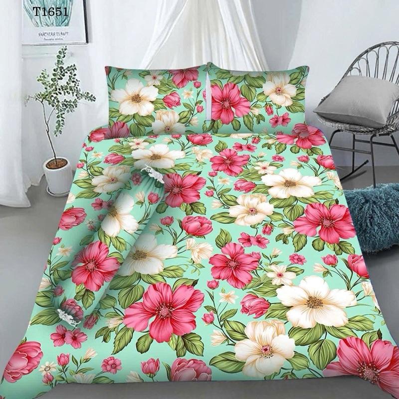 Bộ ga giường thun hàn quốc, ga gối thun lạnh 4 món, drap trải giường size nệm 1m6, 1m8 mẫu mã đa dạng