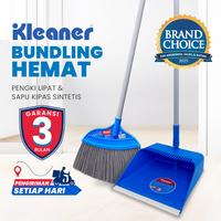 Gambar Kleaner Bundling Sapu Kipas Pembersih Lantai Broom Serbaguna Nilon dan Pengki Lipat Gerigi Sisir Sekop Sampah Cikrak Dengan Handle dari Kleaner Indonesia Kota Administrasi Jakarta Barat 1 Tokopedia