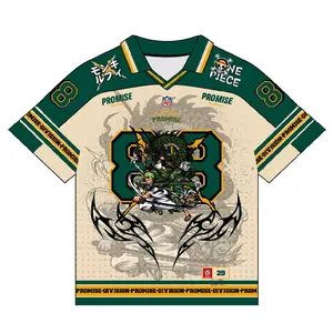 Jersey Boxy Oversize Premium PROMISE DIVISION Anime Onepiece Zoro Big Size Unisex Pria Wanita Zoro Sport