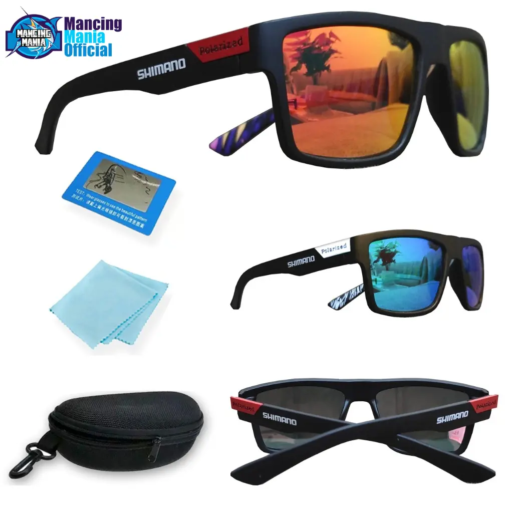 MANCING MANIA Kacamata Polarized Pancing Sepeda Berburu Gowes Paser Panah Ikan dan Olahraga Outdoor