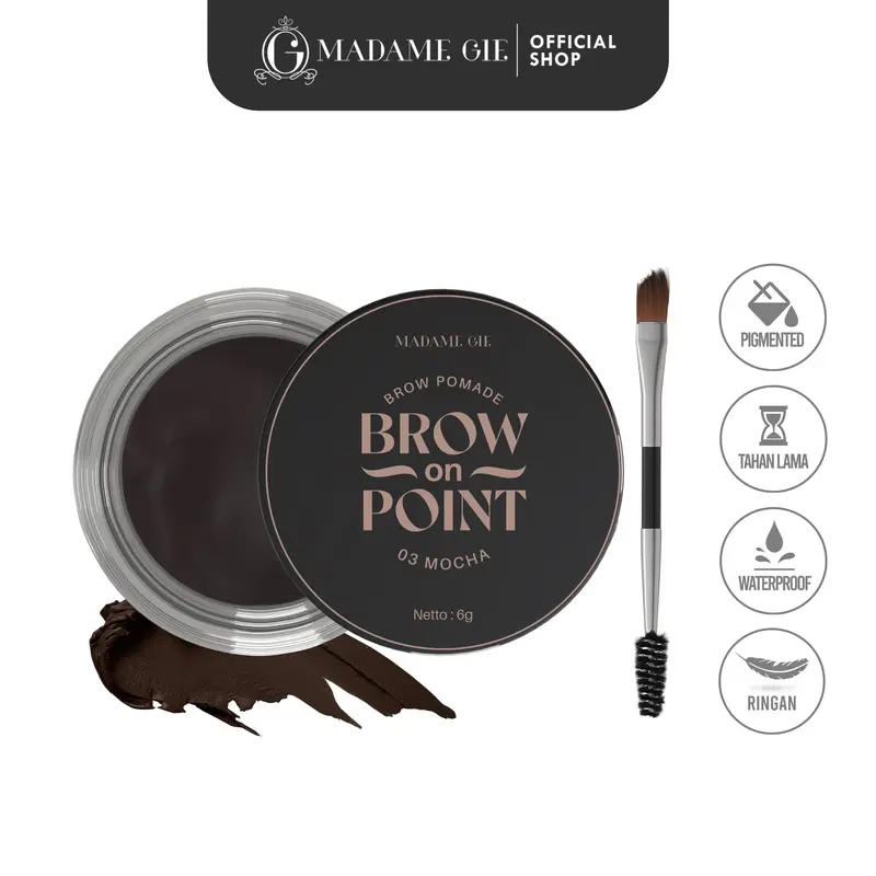 Madame Gie Madame Brow On Point – Make Up Eyebrow Pomade Cream Pensil Alis Waterproof 6