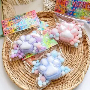Squishy Pinch Family Paws Karakter kartun Lucu Mainan Stress Relief