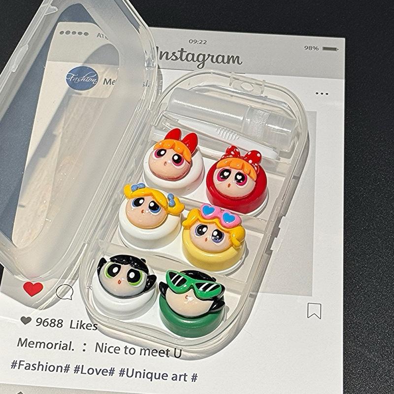 Khay Charm Đựng 3 Cặp Kính Áp Tròng Lens Kèm Dụng Cụ Đeo Tiện Lợi - Bunny Eyes Women