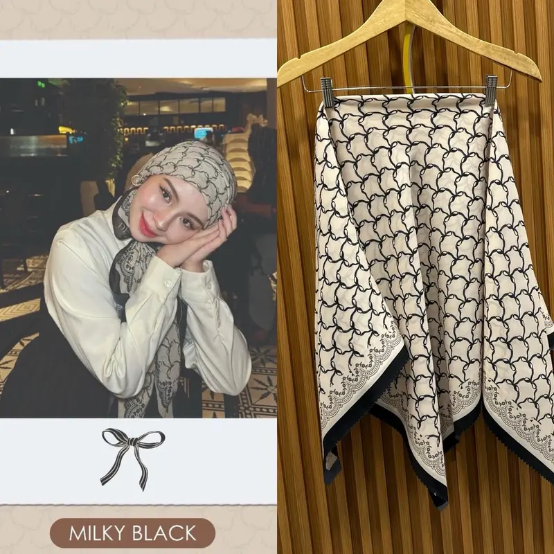 HIJAB SEGI EMPAT MOTIF VIRAL/ SEGIEMPAT MOTIF VOAL SUBLIM TERBARU DEARA MARIPOSA PITA Kerudung Square Muslim Mutiara 1