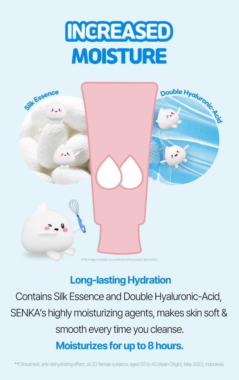 Product Introduction of SENKA Perfect Whip Gentle Rose Facial Foam 100gr - Mengandung Hyaluronic Acid Membersihkan Wajah 1
