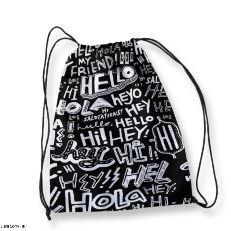 Tas Serut K.E.Y Tas Serut / String Bag Anti Air TERLENGKAP - Tas Ransel Serut Tas Olahraga Tas Sekolah Tas Serut Waterproof Pria Dan Wanita Tas HAPYPY tas sepatu bola tas  futsal 3