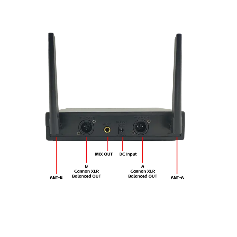 Ready Stock  4002-58V2T Double Mic Wireless  untuk Souncard/Speaker Garansi Resmi 1 Tahun Microphone Bluetooth Mikrofon Soundcard mic  karaoke 3