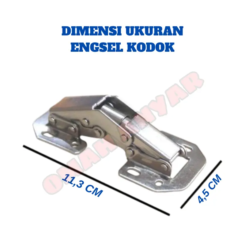 1 PASANG Engsel Sendok Engsel Kodok Pintu 90 Derjat Soft close dan Non Hidrolis 2