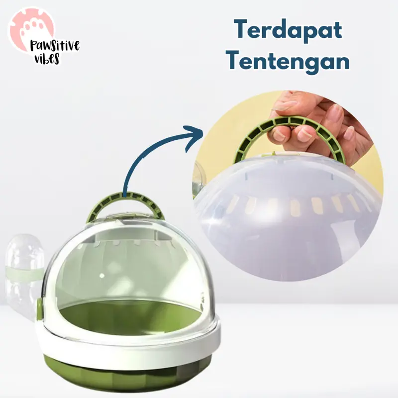 Cargo Hamster UFO Mini - Hamster Cage - Kandang Travel Hamster Sugar Glider Landak - Pet Outdoor Cage - Rumah Hamster Lucu Plus Botol Minum - Kandang Hamster Ufo Astronot - Astronaut Stye Hamster Cage - Rumah Sugar Glider - Kandang Travel Hamster 2