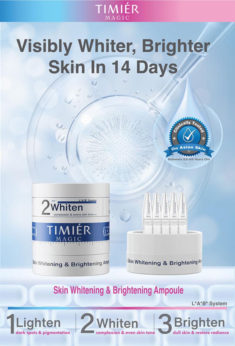 Product Introduction of [Bundle of 4 + 2 FREE] Timier Magic Skin Whitening & Brightening Ampoule (20 x 1.25ml) 0