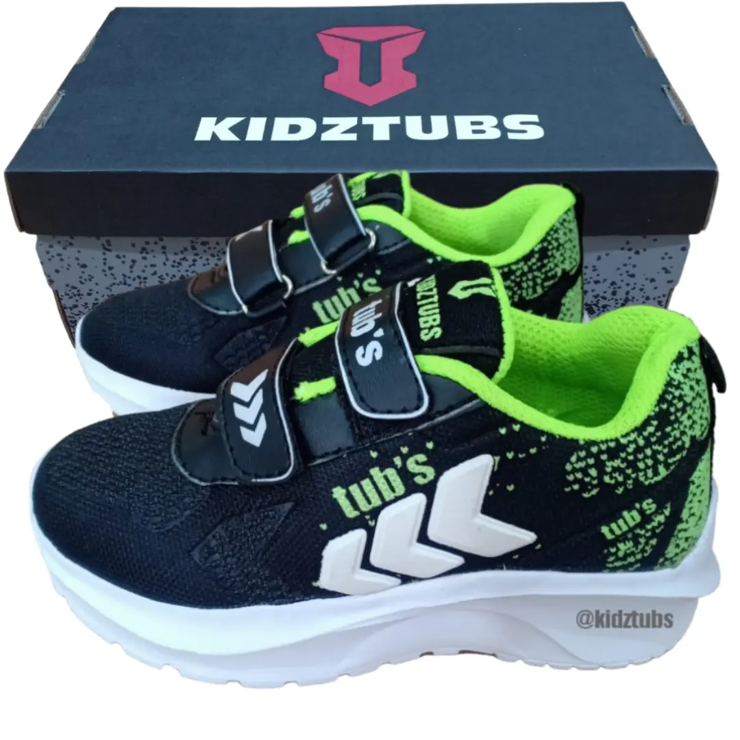 Sepatu Sekolah Anak Laki Laki Perempuan arna Hitam Murah Tali Perekat Rekat Velcro Kecil Tanggung Umur Usia PAUD TK SD SMP SMA Kelas 1 2 3 4 5 6 7 8 9 0 Tahun-KIDZTUBS20016523 Empuk Kaki Anak-Anak