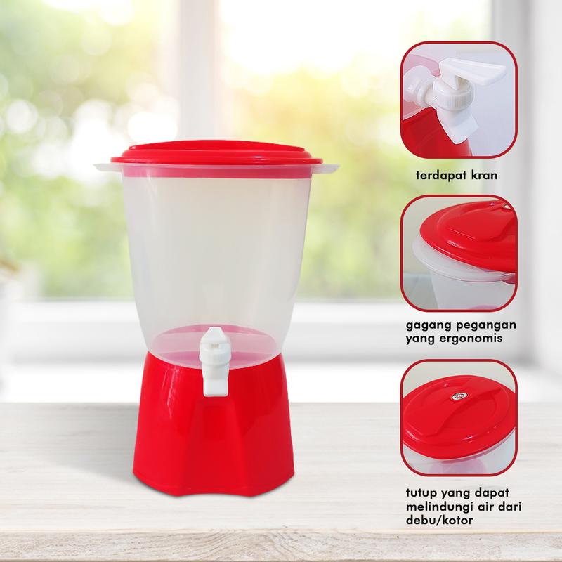 Dispenser Kran Air 4 Liter / Water Dispenser / Bahan Plastik Berkualitas / Kokoh dan Tahan Lama 3
