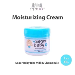 Seger Snow Seger Baby Biru 35g - Krim Pelembab Bayi dengan Susu Beras & Chamomile
