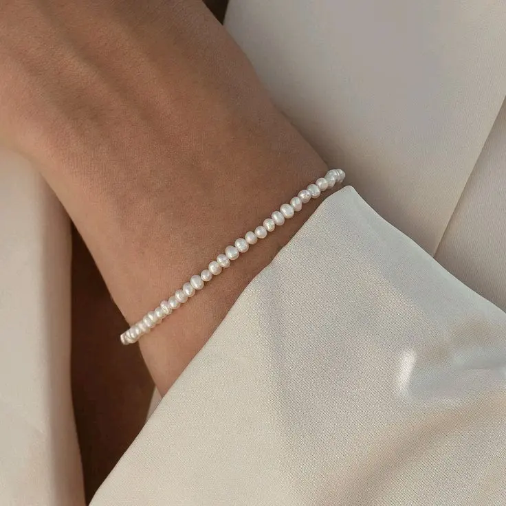 GELANG TANGAN / KAKI BABYPEARL MUTIARA AIR TAWAR ASLI PREMIUM (Bisa Req Uk)