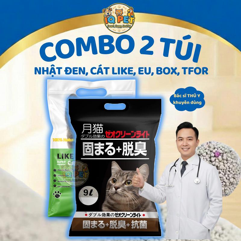 Cát Vệ Sinh Cho Mèo NHẬT ĐEN, TFOR 9L, CatBox, Cat LIKE, EU LITTER Thấm Hút,…