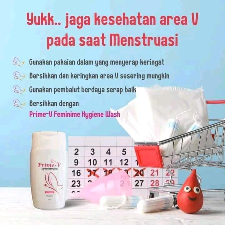 1 BOTOL PRIME V SABUN PEMBERSIH KEWANITAAN ISI 100ML Feminine Hygiene Pencerah Keputihan Gatal daun 5