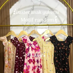 PAKET HEMAT 5pcs DASTER SAMBUNG ANAK TIDAK OBRAS BAHAN RAYON MOTIF RANDOM