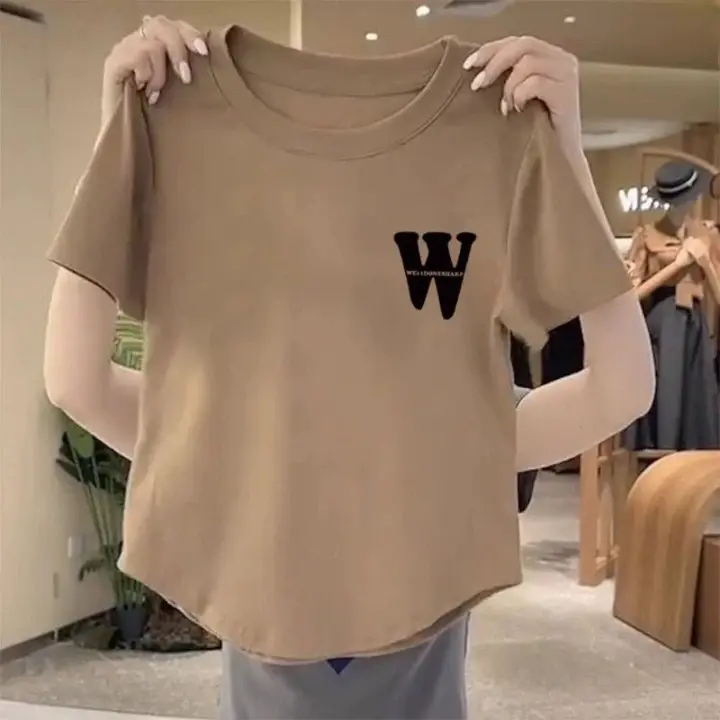 Baju Wanita Oblong - Bahan Spandek Distro - Baju Lengan Pendek - Atasan - Baju Kasual - T-shirt COD 2