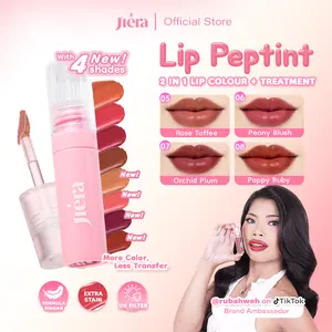 [NEW SHADE] JIERA Lip Peptint, 2 in 1 Lip Color + Treatment, Anti Geser, Lightweight Ringan, Longlasting Tahan Lama