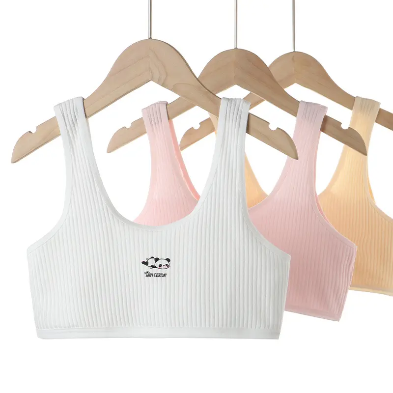 Áo lót ngực cho bé gái không đệm áo lá học sinh cấp 2 cấp 3 từ 30 đến 46kg 7