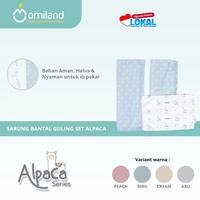Gambar Omiland Sarung Bantal Guling Set Alpaca Series OS09021 OS09022 OS09023 OS09024 - Biru dari Dialogue Group Store Kota Bandung 1 Tokopedia