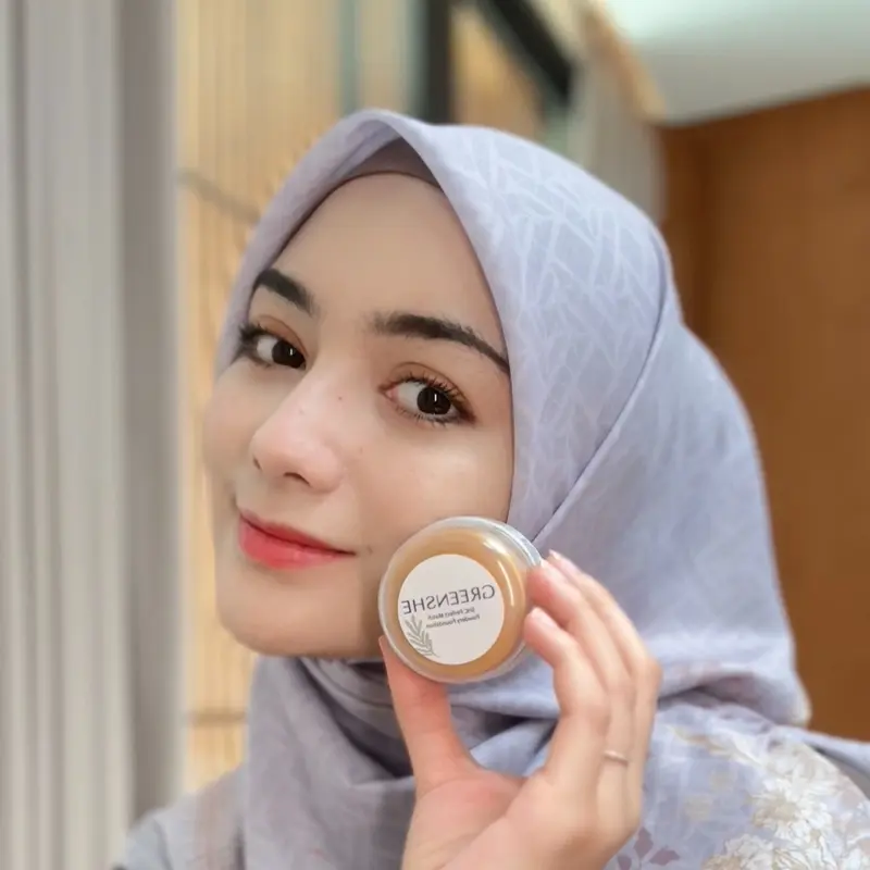 SHC Powdery Foundation | Bedak SHC Greenshe - Bedak Glowing 6