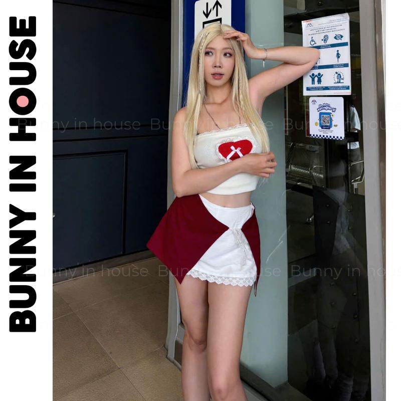 Chân váy Ballet BUNNY IN HOUSE V03 form Ngắn phối ren có quần bảo hộ mini skirt 7
