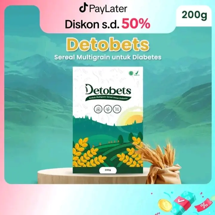 DETOBETS SEREAL DIABET RENDAH LEMAK UNTUK DIABETES SUPER LOW FAT SERBUK ORGANIK UNTUK PENDERITA DIABETES