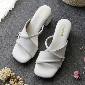Sandal Wanita Kiera Silang Tali 5 Cm Stylish & Elegan Heels