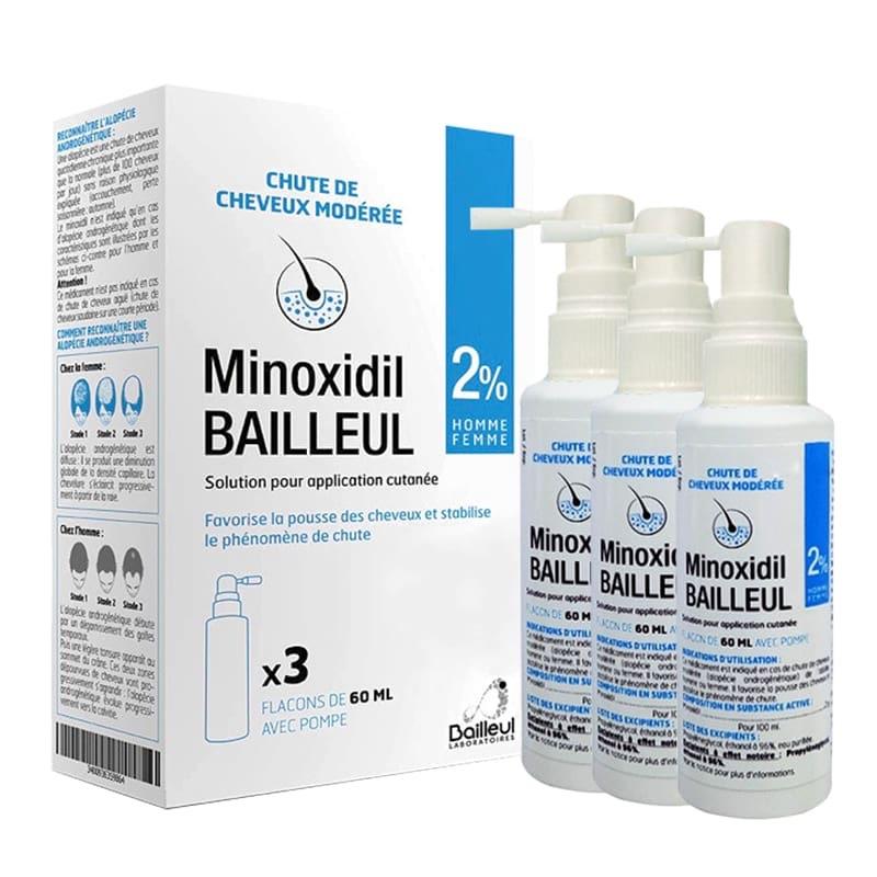  Xịt hỗ trợ về tóc Minoxidil 2%  lẻ 1 chai  