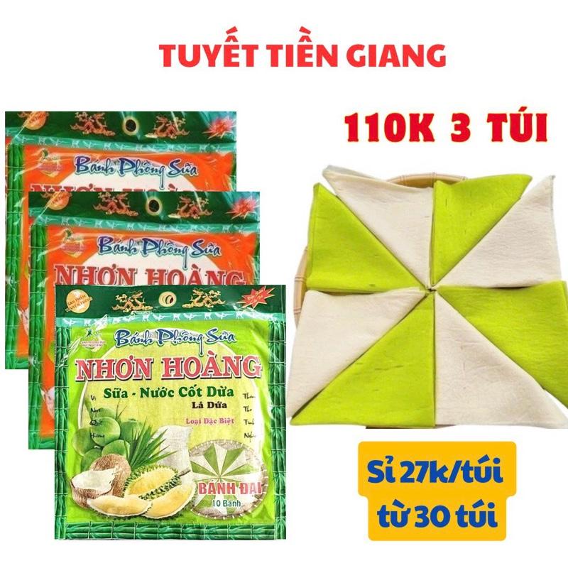 3 túi Bánh Phồng Sữa mỗi túi 400g có 10 cái đặc sản Cái Bè Tiền Giang Ăn Vặt Food Bánh Tráng Sữa