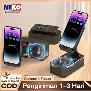 RGB Bluetooth Speaker PowerBank 3 In 1 dengan MIC 360 ° Lipat Phone Holder Speaker nirkabel