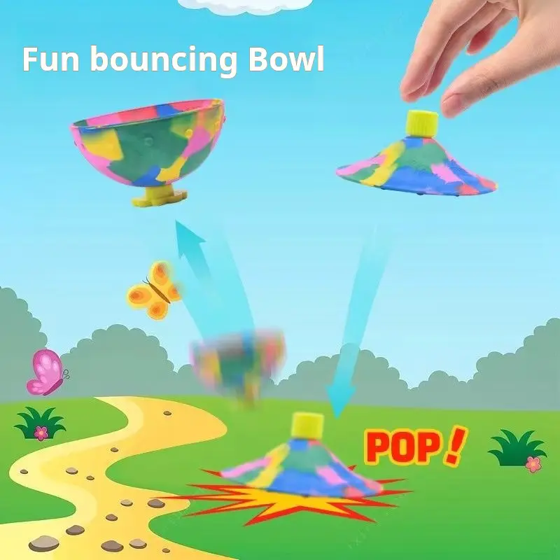Interesting bouncing bowl, stress relieving toy.