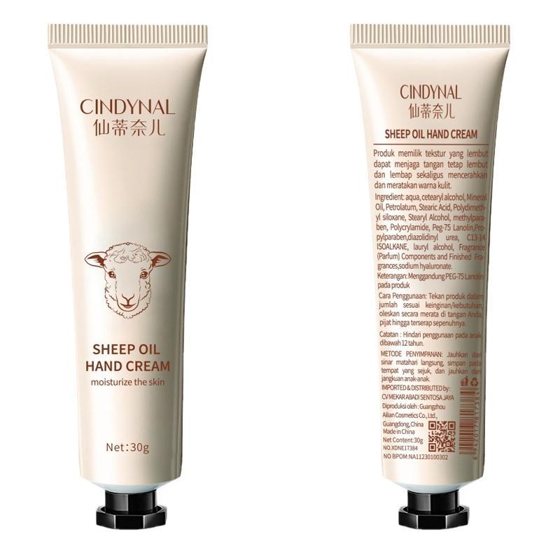 [3 Pcs] BPOM Hand Cream Sheep Oil / Krim Lotion Pelembab Tangan Kering Kasar Anti Keriput dan mencerahkan kulit 6