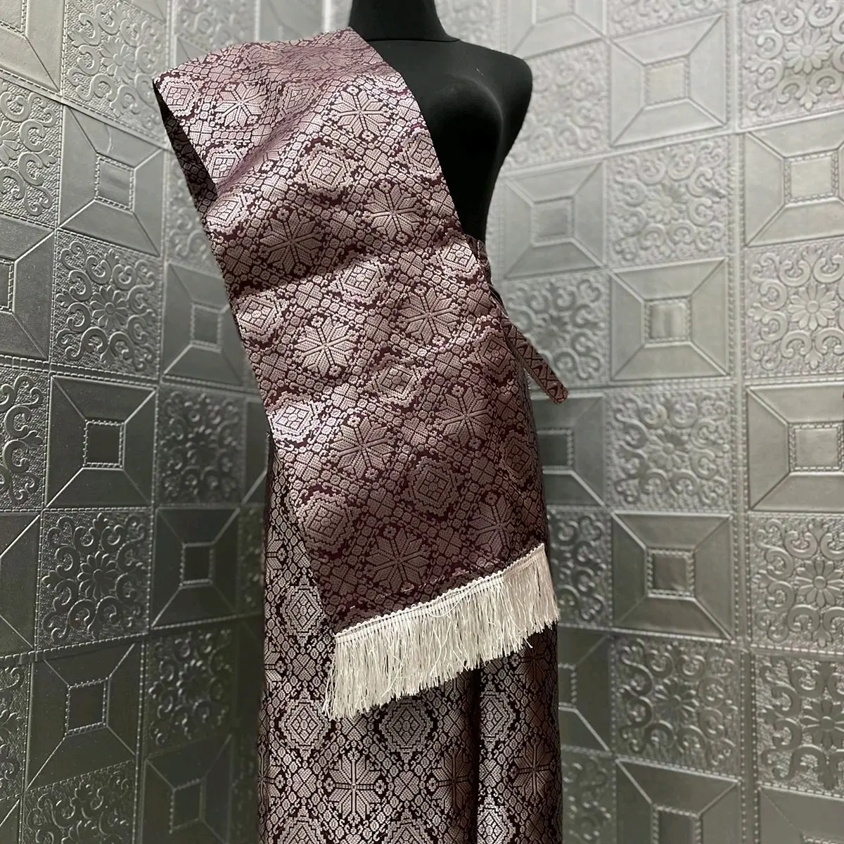 Set selendang songket/rok lilit songket/selempang bahu