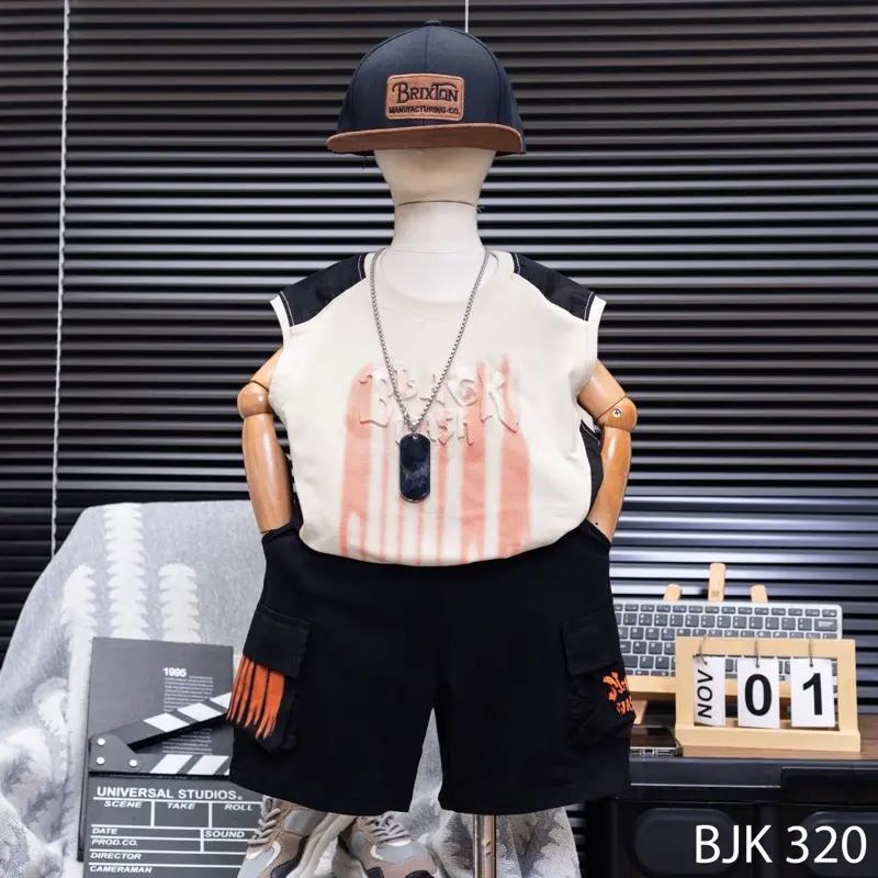 sét Bjk 320 ba lỗ dập nổi cho bé trai 10-65kg 2