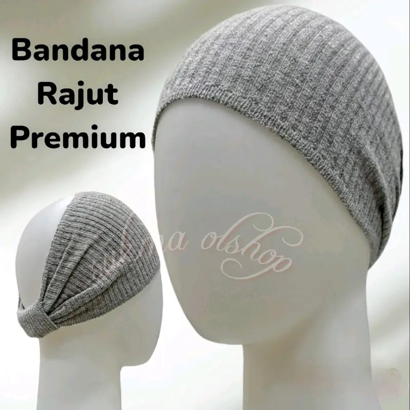 Ciput Rajut Premium Bandana Pita // Dalaman Hijab Rajut // Inner Bandana Pita // Rajut Premium // Ciput Rajut Bando Pita 3