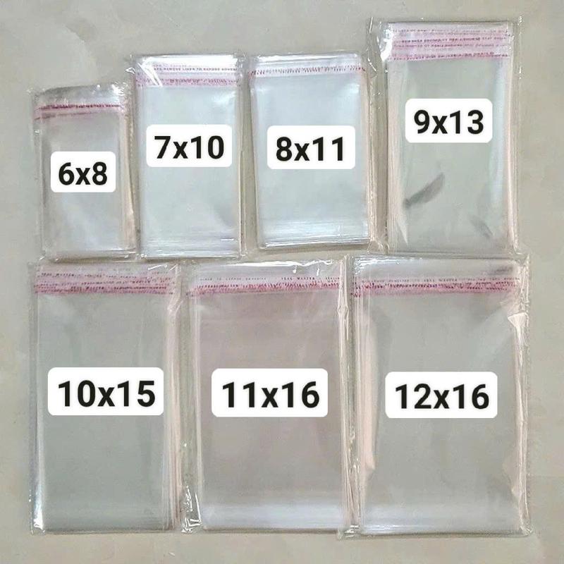 Set 100 Túi Bóng Kính Túi Dán Miệng OPP Dày 0.03mm