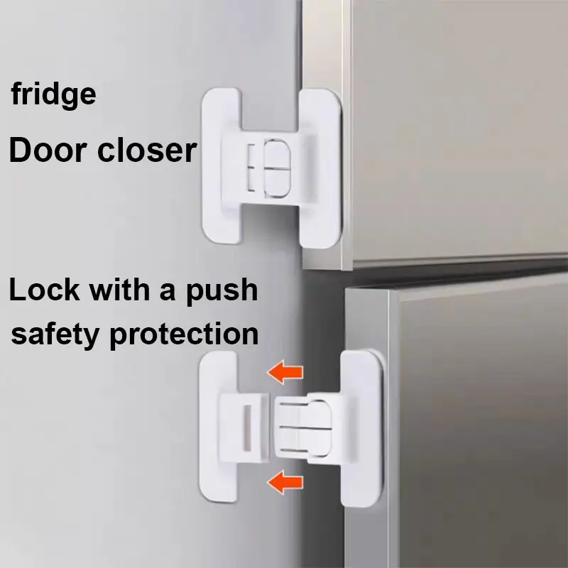 【HOT】Baby Safety Lock Kunci Pengaman Pintu Kulkas Laci Lemari Pakaian Kulkas Kunci Kulkas Pintu Laci Pengaman Anak Tambahan | Pengaman Laci Pintu Serbaguna