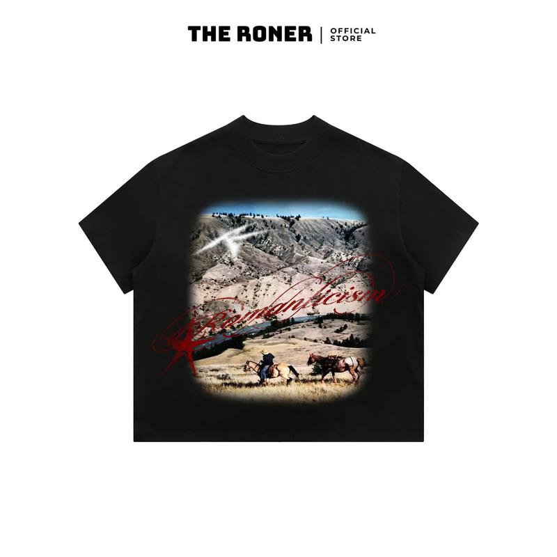 Áo thun BOXY "Mountain Prairie" THE RONER Local Brand Unisex