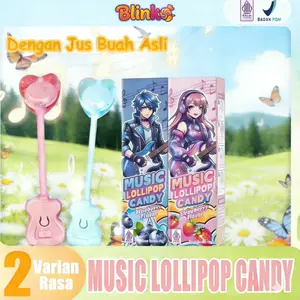 [HALAL] Permen Lollipop Musik , lollipop bernyanyi, disukai dewasa & anak-anak! Tersedia 2 rasa: stroberi, bluberi. Camilan favorit anak, lezat dan harga terjangkau. Cocok untuk Ramadhan & Lebaran, pilihan bagus untuk hadiah dan menjamu tamu.