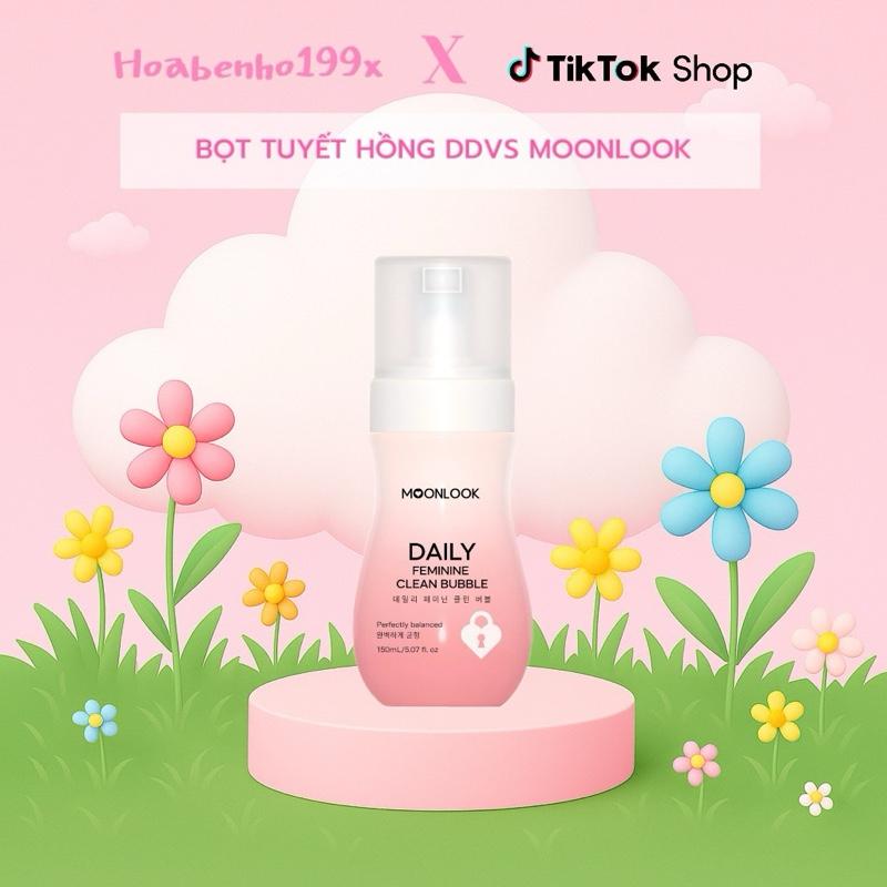 Bọt tuyết HỒNG Ddvs MoonLook 150ml/ chai hỗ trợ làm sạch
