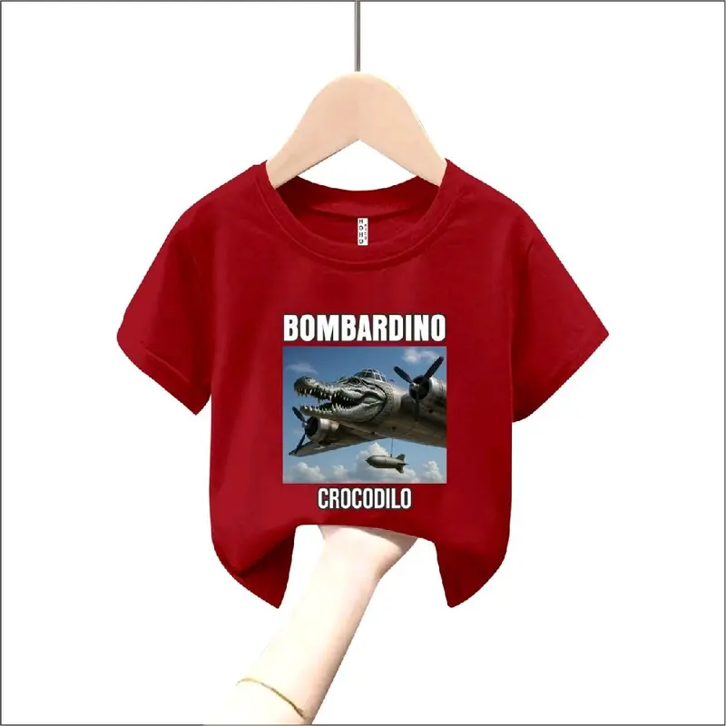 KAOS ANAK BOMBARDINO CROCODILO UNISEX DIGITAL SABLON 6