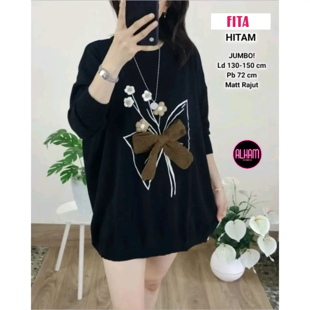 Blouse rajut import jumbo LD 130 melar Knitwear