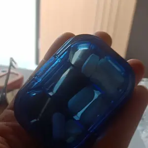 Kotak Obat Mini 3 Sekat Transparan Travel Friendly Tempat Obat Pil Kapsul Praktis & Portable