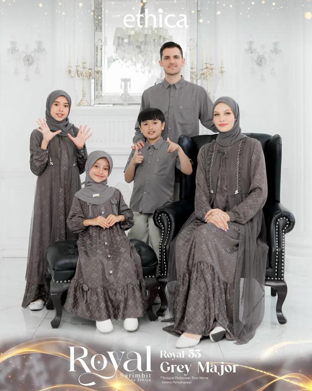 Sarimbit Royal 53 Grey Major by Ethica New Arrival