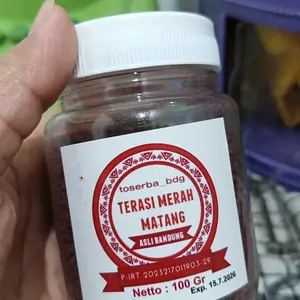 terasi merah bubuk matang asli bandung Toples