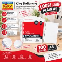 Gambar KIKY Loose Leaf /Kertas File Putih Tanpa Garis Ukuran A5 100 Lembar dari Kiky Stationery Kota Surakarta 1 Tokopedia